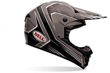 Bell Powersports SX-1 Motorradhelm, Mehrfarbig (Race Schwarz), XXL