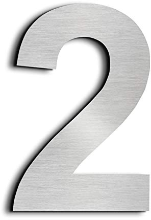 nanlyiau edelstahl hausnummer hoch 15.3cm hausnummern Für Postfächer Türen Häuser Straßen aus massivem Edelstahl SUS304(6in2)