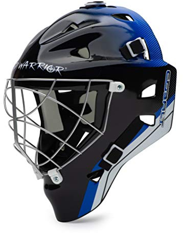Road Warrior - Cobalt Junior Hockey Goalie Mask - Blue - Hockey Mask for Goalie - Full Protection and Adjustable Helmet for Boys and Girls