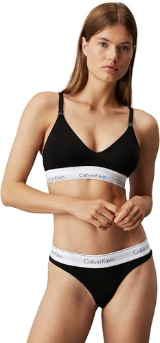 Calvin Klein Women Brazilian Brief Stretch Cotton, Black (Black), S