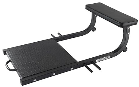 JK FITNESS Panca Hip Thrust | Macchina per Glutei e Fitness con Supporti Elastici, Cuscino ad Alta Densità e Piastra Antiscivolo, Capacità 300 Kg