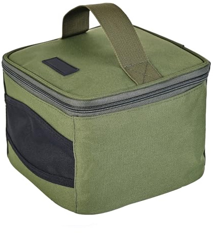 SEIWEI Étui étanche vert pour moulinet de pêche à la carpe - Sac de rangement portable pour moulinets, lignes et équipement, Vert