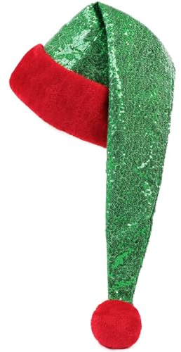 KONVINIT Long Bonnet Noël, Chapeau du père Noël Adultes pour Femme Homme