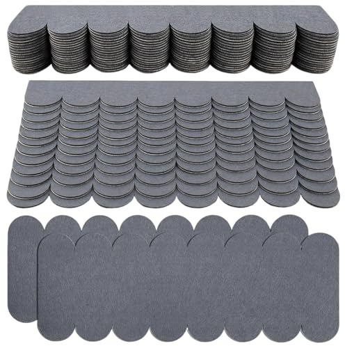 TTYSHIP® 32 pezzi di cartone per tetto, in feltro autoadesivo, grigio, mini tegole per casetta per uccelli, casetta per coniglietti, casetta per insetti (30 x 5 cm + 30 x 11 cm)