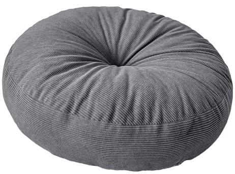 FytStycale Cuscino da Pavimento Rotondo Cuscino Tatami Giapponese Seduta da Terra Pouf Morbido Spesso E di Supporto Adatto per Adulti E Bambini in Camera da Let, Grigio Scuro
