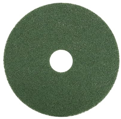Almohadillas de suelo gruesas de 432 mm de diámetro, color verde, 5 unidades, para limpieza básica y suciedad fuerte, lavables y duraderas