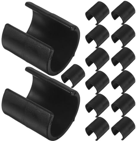 HEMOTON 15 Hebillas para Banderas de Esquina de Entrenamiento de Fútbol, Clips para Asta de Bandera de Jardín Resistentes, Accesorios para Práctica Deportiva al Aire Libre,