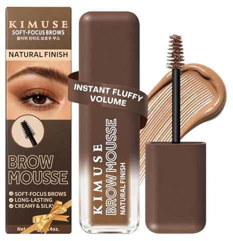 KIMUSE Mousse Sopracciglia Volumizzante, Effetto Fluffy di Lunga Tenuta