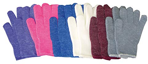 Amesbichler Reitsport Harry`s Horse Kinder Reithandschuhe Grippy elastisch Innenseite mit Noppen, Weiss