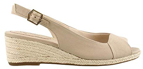 LifeStride Women's Socialite Sandal, Taupe, 7 W US