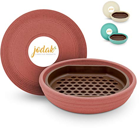 JoDaK | Insektentränke, Bienentränke, Ø 14 cm, EasyClean-Funktion, stehend, Kunststoff, Winterfest, frostsicher und wetterfest, Bienen, Schmetterling-Tränke