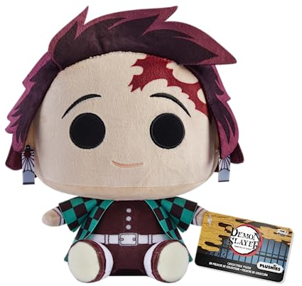 Funko Plush: Demon Slayer - 7 Tanjiro Kamado - Plüschtier - Geschenkidee Zum Geburtstag - Offizielle Handelswaren - Gefüllt Plüschtiere Für Kinder und Erwachsene - Ideal Für Anime Fans