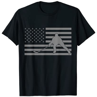 Hockey-Bekleidung mit USA-Flagge, Hockey-Flagge T-Shirt