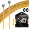 CNCLOL Pro Fahrrad Schaltzug，Universal Fahrrad Schaltkabel Schaltseil für Shimano/Sram 1.2x 2100/2500/3000/3500mm（Golden）