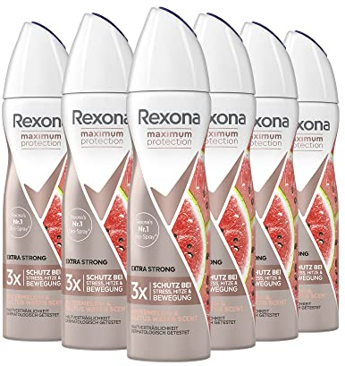 Rexona Maximum Protection Anti-Transpirant Spray Watermelon & Cactus Water Scent mit zuverlässigen Schutz gegen starkes Schwitzen und Körpergeruch 150 ml 1 Stück