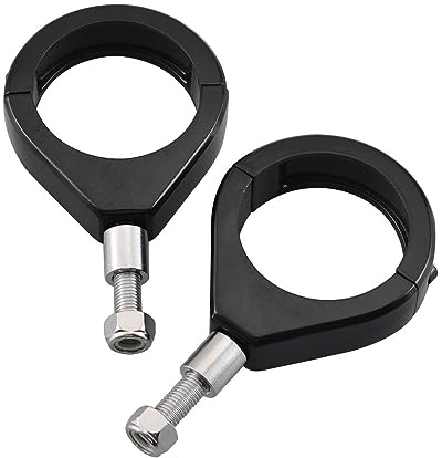 Baceyong 39 mm Supports d'indicateur de fourche de moto, pinces de relocalisation de fourche de moto, supports de montage de clignotants de moto en aluminium Pinces de support d'indicateur, Noir