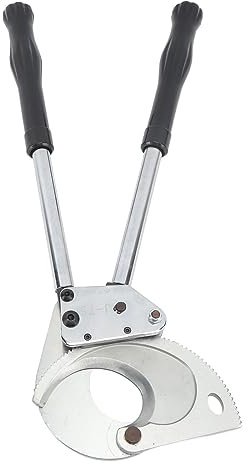 Coupe-Câble à Cliquet Professionnel, Outil de Coupe pour Câbles 750MCM, Capacité 400mm², Diamètre Maximum 65mm, Poignée Ergonomique