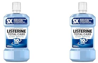 Listerine Total Care Stay White Mouthwash 500ml (Pack of 2)