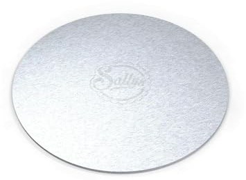 Sallys Cake Boards Silber 4 mm Stärke Aus stabilem leichten Karton mit lebensmittelecher Aluminiumbeschichtung - Kuchenunterlage, Tortenunterlage, Tortenplatten, Cakeboard (Ø 30 cm)