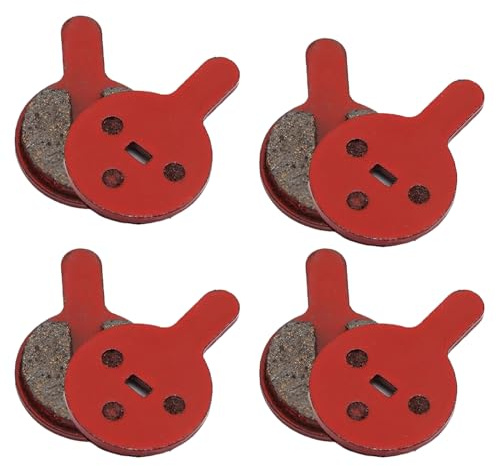 CLEK 4 Pairs Bike Brake Pads, Bicycle Brake Pads & Scooter Disc Brake Pads, Electric Scooter Brake Pads with Disc Brake Linings, Replacement Parts for Kugoo G2 Pro & Compatible Models