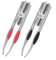 POFET 2 Pieces Tweezers with LED Light, Hair Removal Lighted Tweezers, Makeup Tweezers Tools, Stainless Steel Tweezers Precision Eyebrow Eyelash Hair Removal