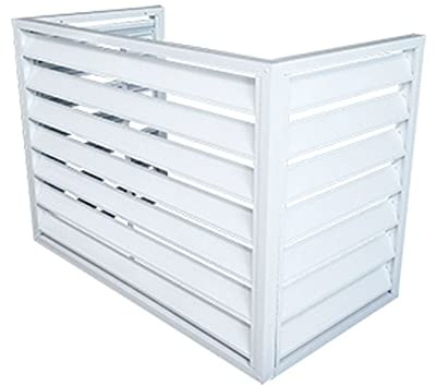 ZJXANMZ Outdoor air conditioner cover,Aluminum Air Conditioner and Heat Pump Cover,Mini Split Air Conditioner Cover for Outside Units,air conditioner rain cover,Noise Reduction,S