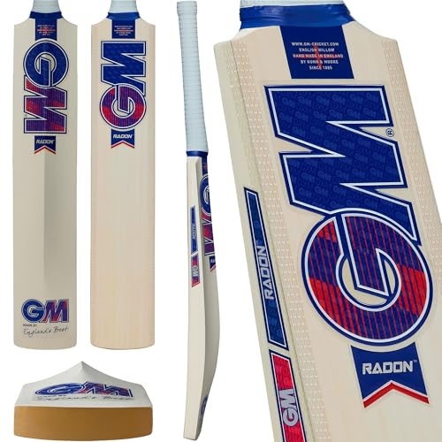 Gunn & Moore Radon Batte de Cricket Jeunesse Unisexe, Naturel, 32