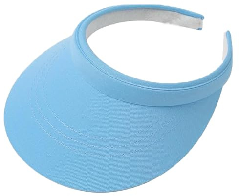 Carnavalife Visera Sol Deportiva protección UV, Banda Absorbente Sudor, Cinta Rizo, diseño Abierto Mujer/Hombre Golf Tenis Running Senderismo, Playa Ciclismo