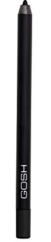 GOSH Velvet Touch Eyeliner & Kajal mit weicher Textur für einfaches Auftragen I wasserfest, parfümfrei & hohe Deckkraft I perfekt zu Maskara I mit pflegendem Vitamin E & Jojobaöl I Black Ink (Schwarz)