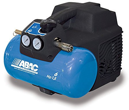 ABAC START O15, Compressore d'aria senza olio, 6 litri, 1,5 HP