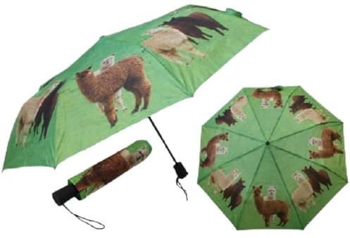Cornelissen 1040031 Taschen-Regenschirm mit Alpakas