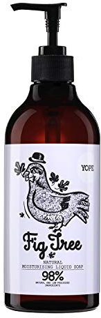 YOPE Flüssigseife | 500ml | natürliche Handseife | für extrem trockene Hände sofort | 98% aus natürlichen Zutaten | Feigenbaum | Vegan | SLS & Paraben Frei | Grausamkeit frei | PAO