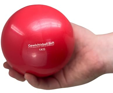 ATC Handels GmbH Gewichtsball Soft einzeln in verschiedenen Gewichten mit Sand gefüllt für Yoga, Pilates, Reha und Fitness - Toningball, Heavy Ball, 1,0 kg