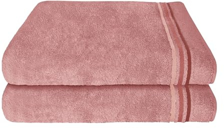 Schiesser Duschtuchset Skyline Color - 2-teilig - 70 x 140 cm - Altrosa