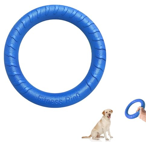 QEEROYO Anello per Morso Giochi Galleggianti, Allenamento Interattivo, Frisbee Giocattolo, Dischi Volanti, Morso Anello per cane