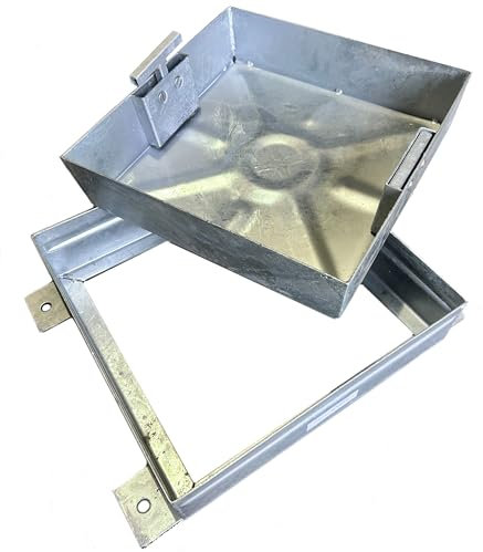 Galvanised Steel Recessed Manhole Cover & Frame 300mm x 300mm x 80mm Overall Size 360mm x 360mm x 90mm 10 Tonne Weight Loading