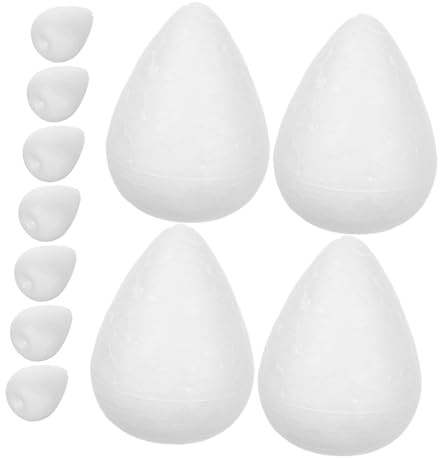 DIYEAH 20 Pack Foam Flower Buds Unpainted Craft Foam Rose Buds for Wedding Decorations Flower Bouquet Accessories DIY Supplies Painting Cutting and Floral Arranging