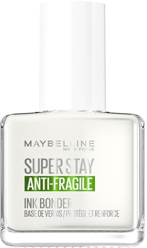 Maybelline New York - Smalto per la cura delle unghie - Base rinforzante e protettiva - Protegge l'unghia e prolunga la tenuta dello smalto - Superstay Ink Bonder - 12 ml