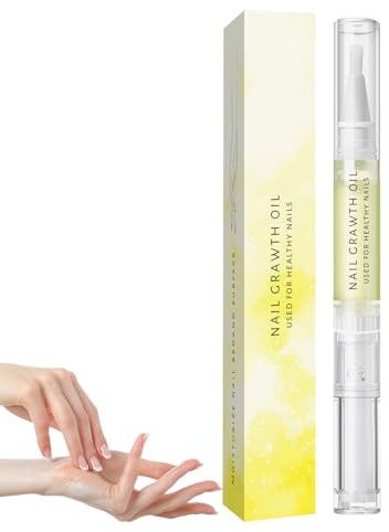Aceite para el crecimiento de las uñas, lápiz cosmético para cutículas, fortalecedor de uñas con vitamina E y aceite de jojoba para todo tipo de clavo. Manicura y diaria