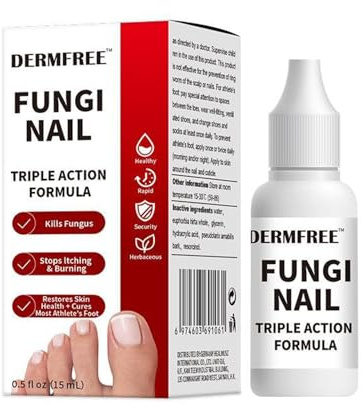 Trattamento per Funghi delle Unghie dei Piedi Extra Forte, Soluzione Antifungina per Unghie dei Piedi o delle Mani, Formula a Tripla Azione per Rimuovere i Funghi, Riparare e Rinnovare le Unghie