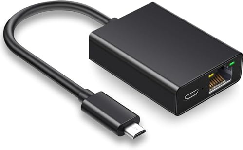 Suoxiom Ethernet-adapter för Fire TV-stick, Ethernet-nätverksadapter kompatibel med 4K Fire Stick, Micro USB till RJ45 LAN-adapter, Chromecast Google Home Mini och andra streaming TV-sticks