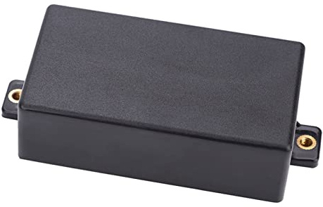 Eujgoov 2 Protectores de Pastillas de Guitarra, Protectores de Humbucker de Plástico para Guitarra SQ, con Diseño a Prueba de Polvo y 2 Opciones de color. (BLACK)