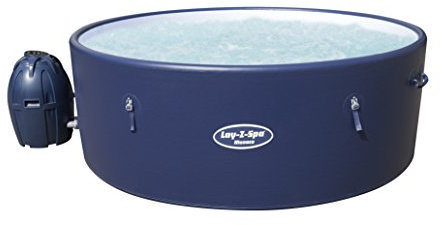 Lay-Z-Spa Monaco Airjet, Vasca Spa Idromassaggio Gonfiabile Rotonda Monaco da Giardino, 0.28 m3