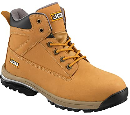 JCB - Mens Boots - Safety Boots - Workmax - Chukka Work Boots - Honey Nubuck - Size 13