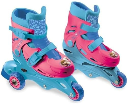 Mondo Toys - FROZEN DISNEY 3IN LINE SKATES Pattini in linea doppia funzione regolabili da 29 al 32 per bambini