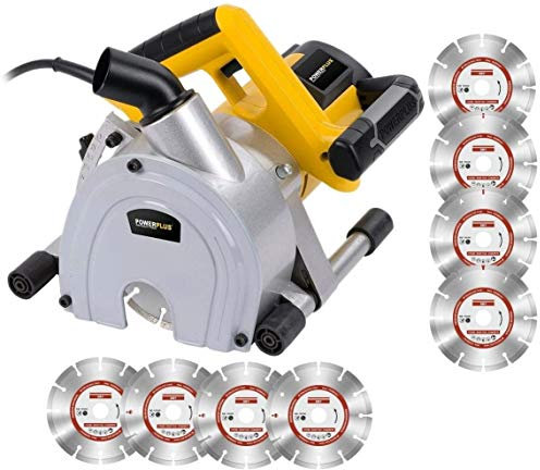 Fresadora profesional para muros, incluye 8 discos de diamante