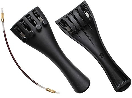 TraderPlus Ultra Composite Tailpiece with 4-tuners and Tailgut for 4/4 Violin