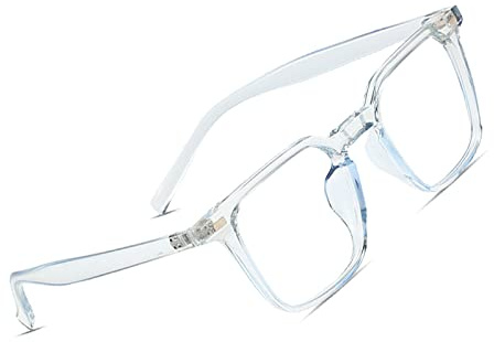 Voolga Occhiali Luce Blu Per Donna, Montatura in Plastica Comodi Occhiali Da Vista Senza Forza Anti Luce Blu Occhiali Blocca La Luce Blu Da Pc, Tv E Telefono Cellulare C10
