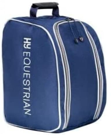HY EQUESTRIAN Helmet Bag - Navy/Grey - One Size