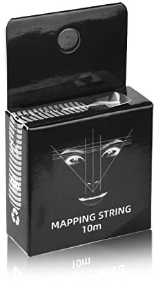 JimKing Augenbrauen Mapping Schnur für Vorgefärbte Augenbrauen (10M), Brow Mapping String Zum Messen von Augenbrauen, Microblading